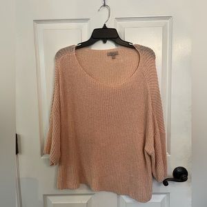 Pink Wonderly 3/4 Sleeve Sweater, size: women’s M